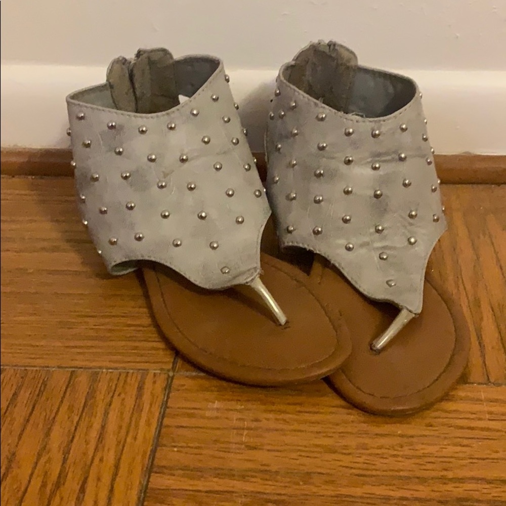 Grey sandals